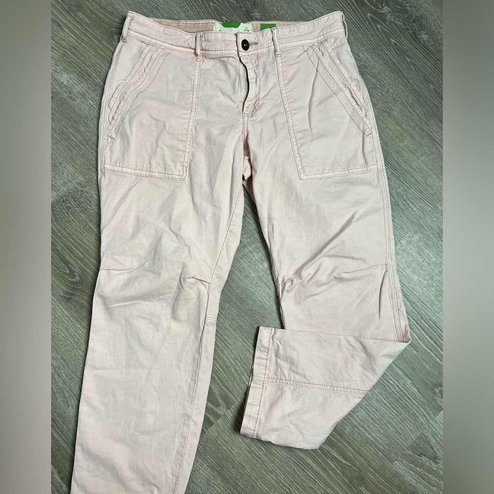 Anthropologie The Wanderer Linen Blend Pink Pants- 29P‎